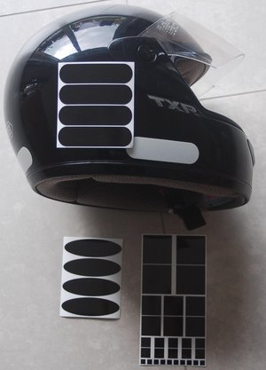 Casque stickerautocollant moto  Autocollant Sticker plaque immatriculation