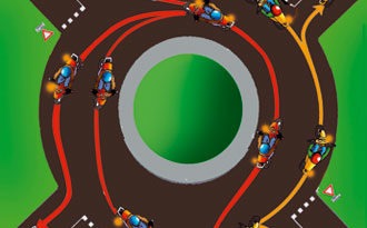rond point moto conseils