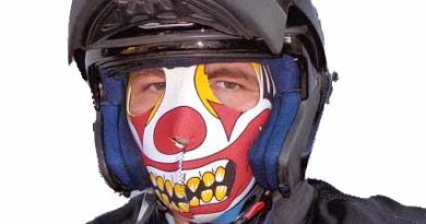 masque moto clown