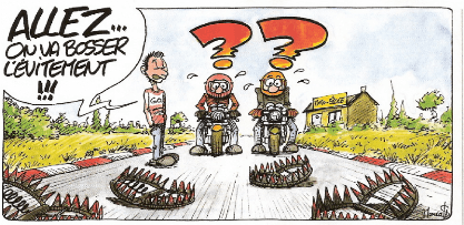 évitement moto humour