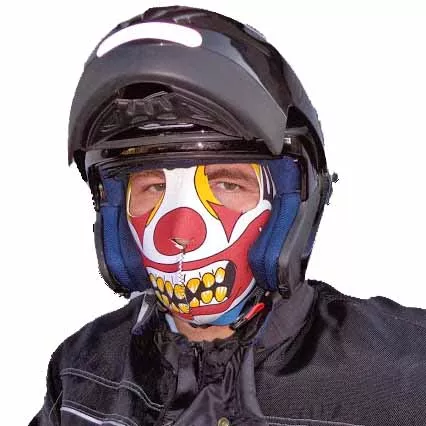 masque moto clown