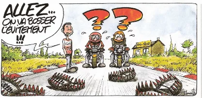évitement moto humour